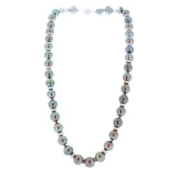 14K White Gold Pearl Gemstone Necklace