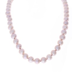 14K White Gold Pearl Gemstone Necklace
