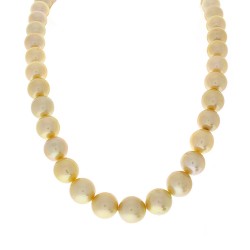 Silver Pearl Gemstone Necklace