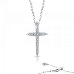 0.37 CTW Cross Pendant Necklace