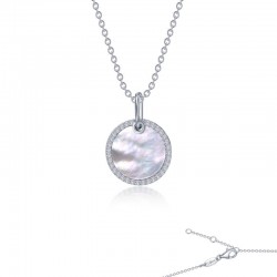 Mother-of-Pearl Disc Necklace