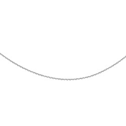 Sterling Silver 16" Diamond Cut Cable Chain
