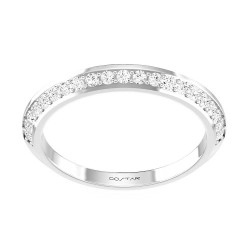 White Gold Diamond Band Ring 0.11 CT