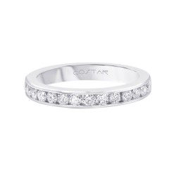 White Gold Diamond Bridal Band Rings 0.50 CT