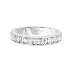 White Gold Diamond Bridal Band Rings 1.00 CT