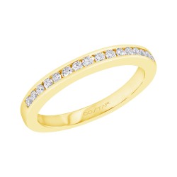 Yellow Gold Diamond Bridal Band Rings 0.25 CT