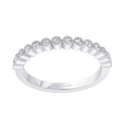 White Gold Diamond Bridal Band Ring 0.15 CT