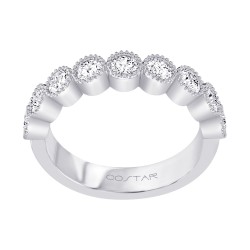 White Gold Diamond Bridal Band Ring 0.50 CT
