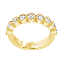 Yellow Gold Diamond Bridal Band Ring 0.50 CT