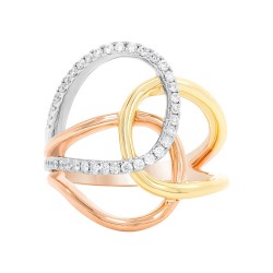 White Gold Diamond Fashion Ring  0.40 CT