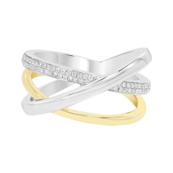 White Gold Diamond Fashion Ring  1/4 CT