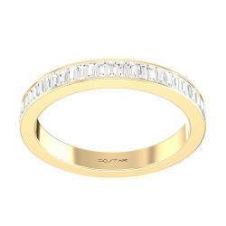 Yellow Gold Channel Band 0.45 CT