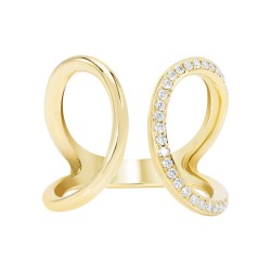 Yellow Gold Diamond Fashion Ring  0.30 CT