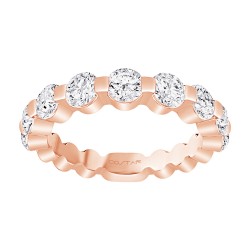 Rose Gold Diamond Bridal Band Ring 1.50 CT