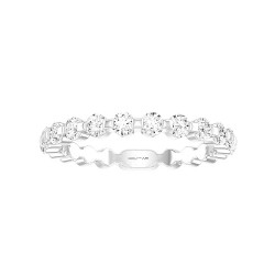 White Gold Diamond Bridal Band Ring 0.50 CT