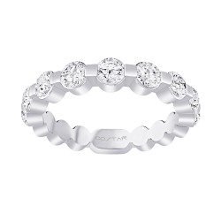 White Gold Diamond Bridal Band Ring 1.00 CT