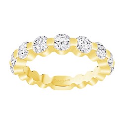 Yellow Gold Diamond Bridal Band Ring 1.50 CT