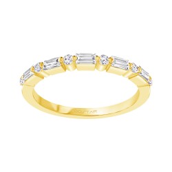 Yellow Gold Diamond Bridal Band Ring 0.25 CT