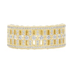 Yellow Gold Diamond Fashion Ring  3/4 CT