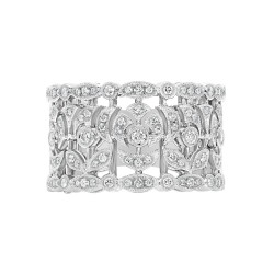 White Gold Diamond Fashion Ring  3/4 CT