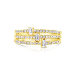 Yellow Gold Diamond Fashion Ring  0.52 CT