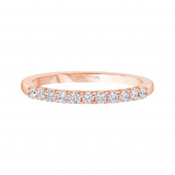 Rose Gold Diamond Bridal Band Ring 0.25 CT