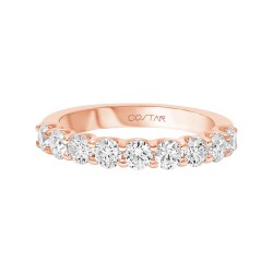 Rose Gold Diamond Bridal Band Ring 1.00 CT
