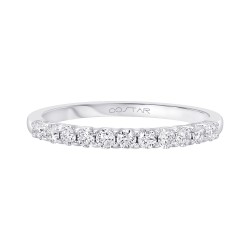 White Gold Diamond Bridal Band Ring 0.35 CT