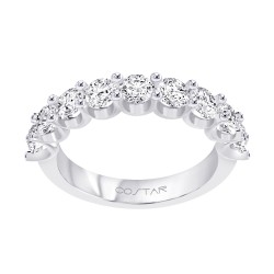 White Gold Diamond Bridal Band Ring 1.45 CT