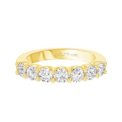 Yellow Gold Diamond Bridal Band Ring 1.00 CT