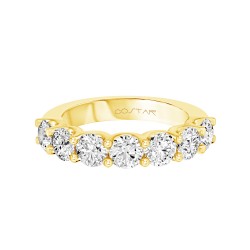Yellow Gold Diamond Bridal Band Ring 2.00 CT