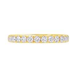Yellow Gold Diamond Bridal French Pave 0.50 CT