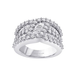 White Gold Diamond Fashion Ring 2.05 CT
