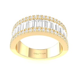 Yellow Gold Baguette Band 1.95 CT