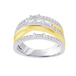 White Gold Diamond Fashion Ring 0.46 CT
