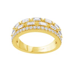 Yellow Gold Diamond Fashion Ring  0.68 CT