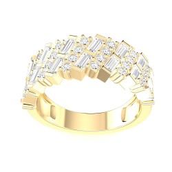 Yellow Gold Diamond Fashion Ring  1.10 CT