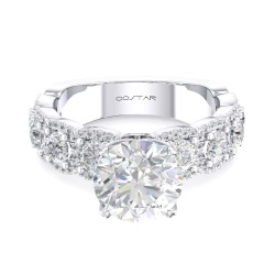 White Gold Bridal Diamond Ring 1.15 CT