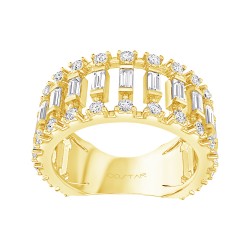 Yellow Gold Diamond Fashion Ring  0.82 CT