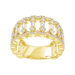 Yellow Gold Diamond Fashion Ring  0.70 CT