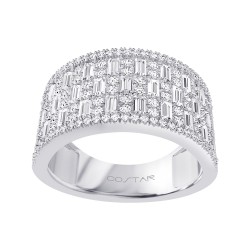 White Gold Diamond Fashion Ring  1.40 CT
