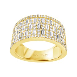 Yellow Gold Diamond Fashion Ring  1.40 CT