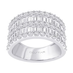 White Gold Diamond Fashion Ring  2.26 CT
