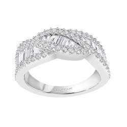 White Gold Diamond Fashion Ring  1.00 CT