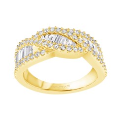 Yellow Gold Diamond Fashion Ring  1.00 CT