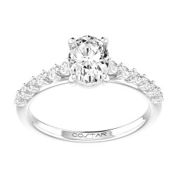 White Gold Bridal Diamond Ring 0.15 CT