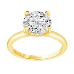 White Gold Diamond Semi-Mount Ring 0.05 CT