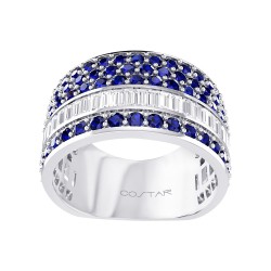White Gold Diamond Fashion Ring  0.76 BS 2.15 CT