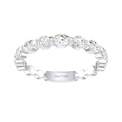 White Gold Diamond Bridal Band Ring 0.75 CT
