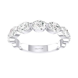 White Gold Diamond Bridal Band Ring 1.30 CT